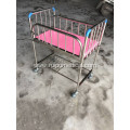 Good Price Folding Stainless Steel New Born Baby Bed